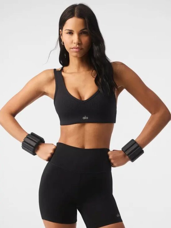 ALO Yoga Other - Alo Yoga - Airlift Ribbed Jump Start V-Neck Bra Small